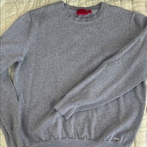 Hugo Boss Heather Gray Crewneck Sweater